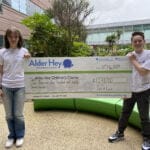 Teen fundraisers walk 23 miles for Alder Hey!