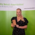Retail Manager Amy takes home the trophy at Charity Retail Awards!