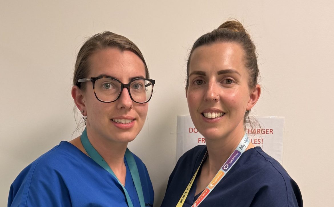 Sophie and Kay breastfeeding nurses